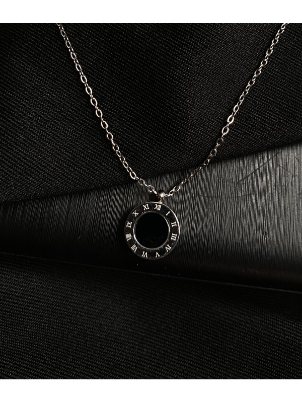 Кулон з ланцюжком срібного кольору 30618