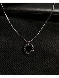 Кулон з ланцюжком срібного кольору 30618