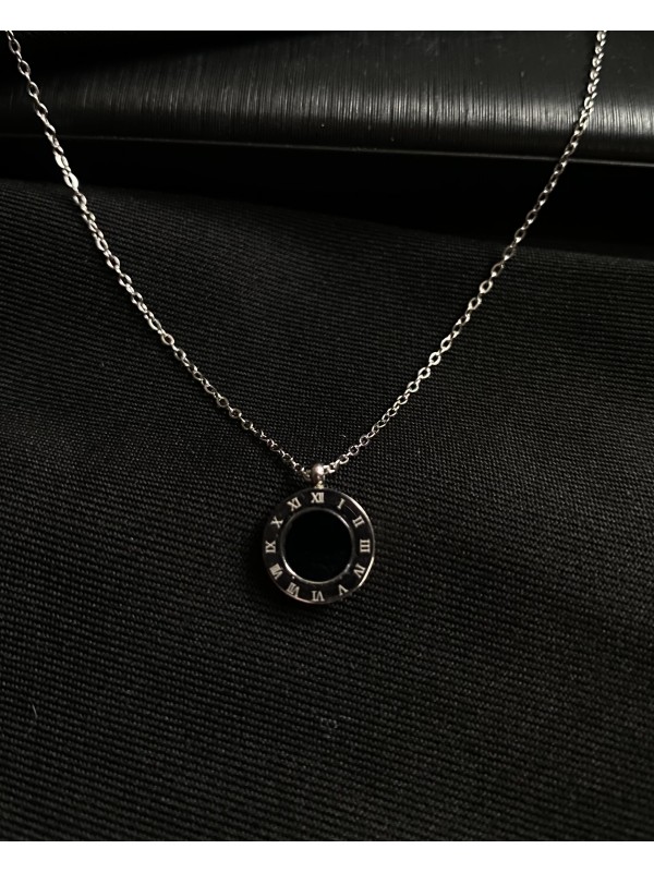 Кулон з ланцюжком срібного кольору 30618