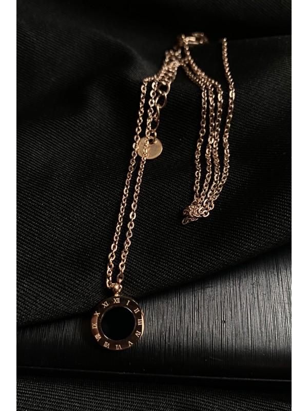 Кулон з ланцюжком золотого кольору 30619