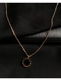 Кулон з ланцюжком золотого кольору 30619