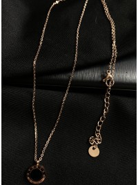 Кулон з ланцюжком золотого кольору 30619