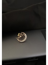 Сережки з янголом англійський замок золотого кольору 30722