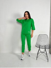 Легкий костюм для жінок зеленого кольору 30837