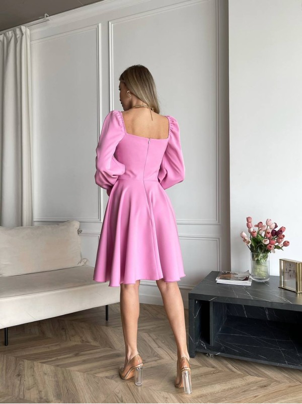 Класична сукня мiнi рожевого кольору 30907