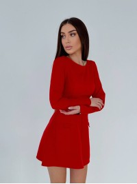 Класична сукня мiнi червоного кольору 31266