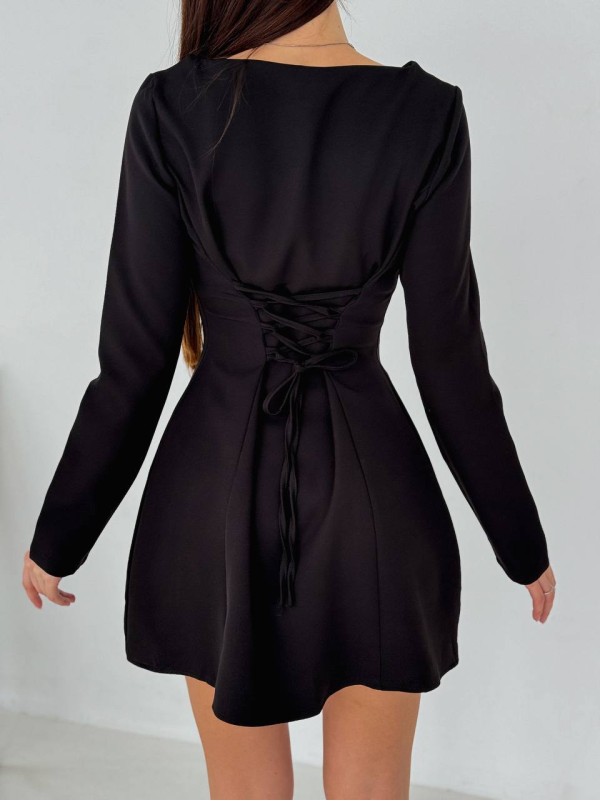 Класична сукня мiнi чорного кольору 31267