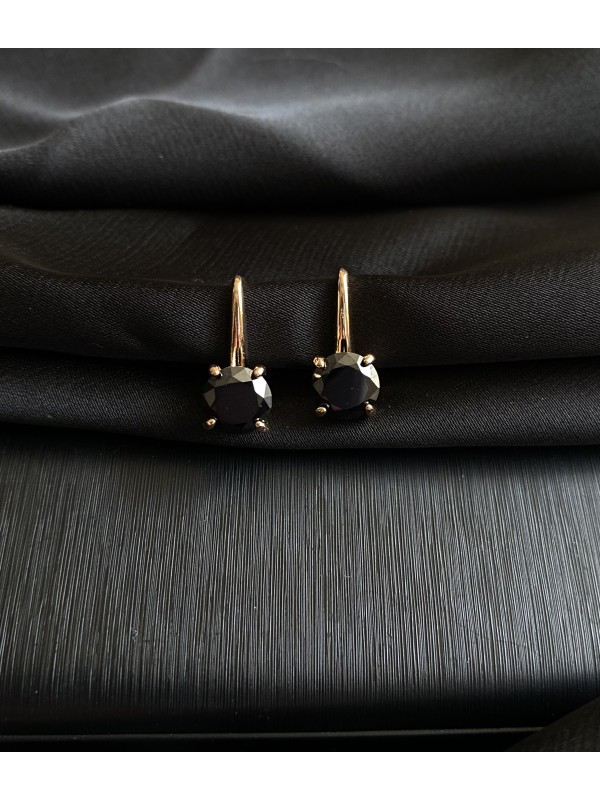 Сережки "Ніжність" англійський замок золотого кольору 31322