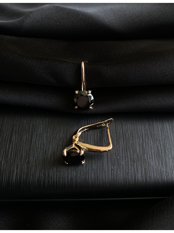 Сережки "Ніжність" англійський замок золотого кольору 31322