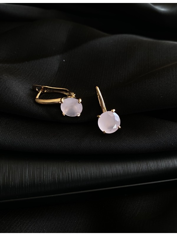 Сережки "Ніжність" англійський замок золотого кольору 31323