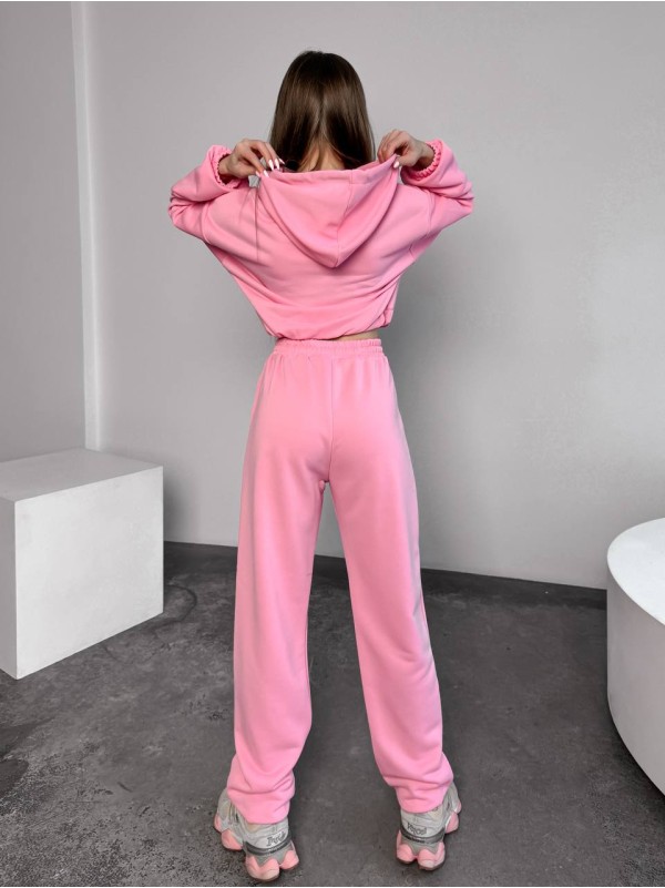 Спортивний костюм на блискавці рожевого кольору 31328