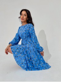 Легка сукня міді блакитного кольору 31566