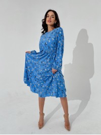 Легка сукня міді блакитного кольору 31566