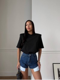 Жіночі джинсові шорти синього кольору 31620