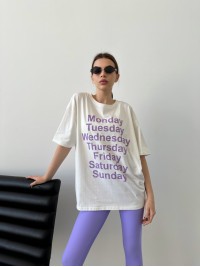 Легкий спортивний комплект (лосини+футболка) бузкового кольору 31621