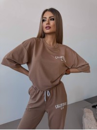 Жіночий спортивний костюм "California" кавового кольору 31671