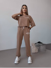 Жіночий спортивний костюм "California" кавового кольору 31671