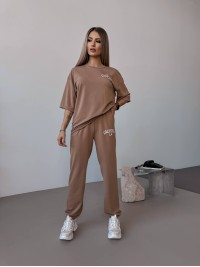 Жіночий спортивний костюм "California" кавового кольору 31671