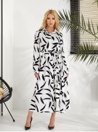 Легка сукня-сорочка бiлого кольору 31754