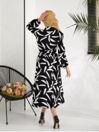 Легка сукня-сорочка чорного кольору 31756