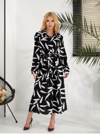 Легка сукня-сорочка чорного кольору 31756