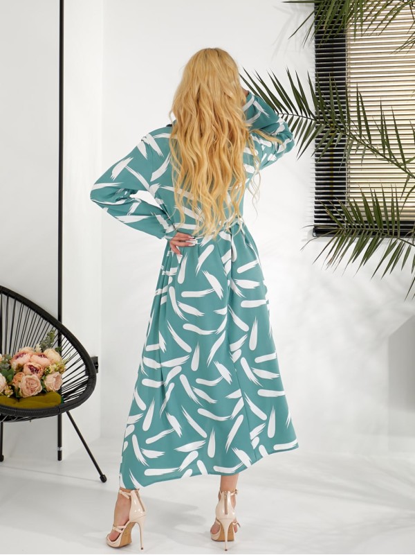 Легка сукня-сорочка м'ятного кольору 31757