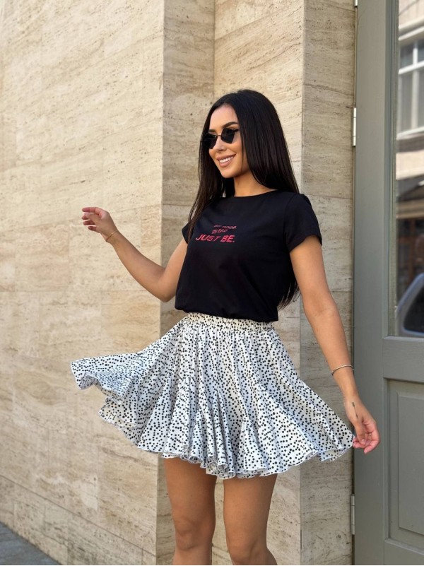 Базова жіноча футболка з написом чорного кольору 31765