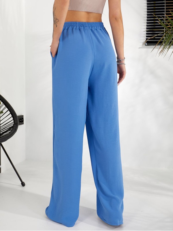 Жіночі прогулянковi штани блакитного кольору 31789