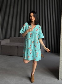 Легка сукня міні м'ятного кольору 31875