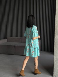 Легка сукня міні м'ятного кольору 31875