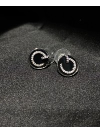 Сережки "Гвоздики" срібного кольору 31899