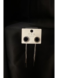 Сережки Гвоздики срібного кольору 31903