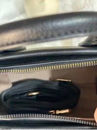 Ділова жіноча сумка із еко-шкіри чорного кольору 31959