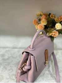 Класична маленька жіноча сумка із еко-шкіри рожевого кольору 31993