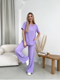 Жіночий прогулянковий костюм лавандового кольору 32029