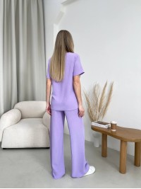 Жіночий прогулянковий костюм лавандового кольору 32029