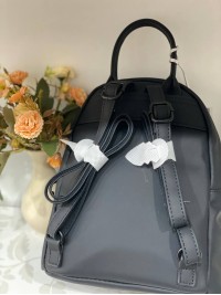 Жіночий базовий рюкзак із еко-шкіри чорного кольору 32156