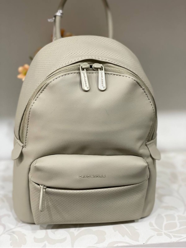 Жіночий базовий рюкзак із еко-шкіри бежевого кольору 32158