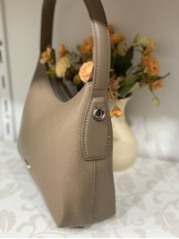 Жіноча сумка на плече iз еко-шкіри кавового кольору 32166