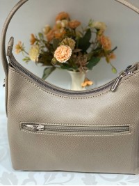 Жіноча сумка на плече iз еко-шкіри кавового кольору 32166