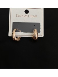 Сережки маленькі краплі англійський замок золотого кольору 32209