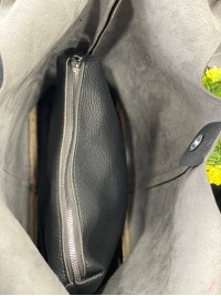 Жіноча сумка+гаманець із еко-шкіри чорного кольору 32233