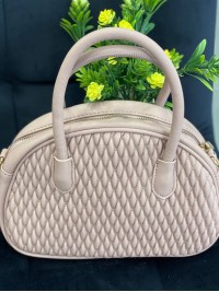 Жіноча сумка крос-боді з еко-шкіри пудрового кольору 32271