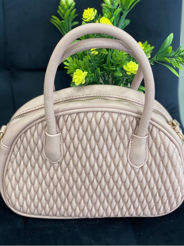 Жіноча сумка крос-боді з еко-шкіри пудрового кольору 32271