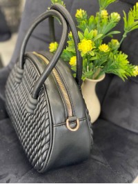 Жіноча сумка крос-боді з еко-шкіри чорного кольору 32272