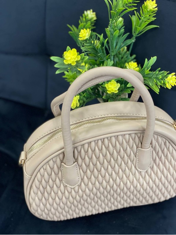 Жіноча сумка крос-боді з еко-шкіри бежевого кольору 32275