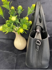 Жіноча сумка шопер із еко-шкіри чорного кольору 32365