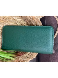 Жіночий гаманець з еко-шкіри смарагдового кольору 32479