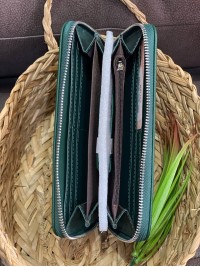 Жіночий гаманець з еко-шкіри смарагдового кольору 32479