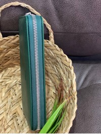 Жіночий гаманець з еко-шкіри смарагдового кольору 32479